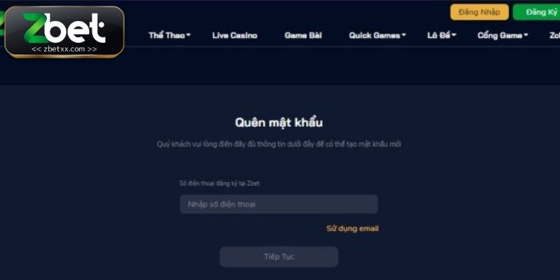 Nguyên nhân thường gặp dẫn đến quên mật khẩu Zbet